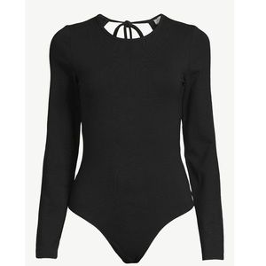 NWT Free Assembly Black Bodysuit